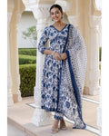 Women Viscose Rayon Kurta Pant Dupatta Sets