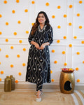 Black Rayon Kurti Pant Set (Copy)