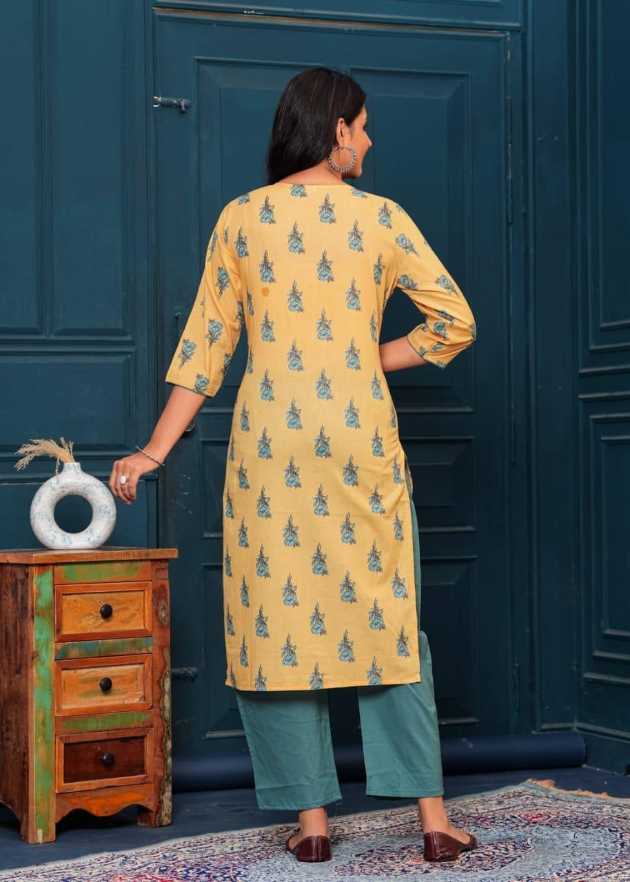 Ladies Cotton Kurti, Printed