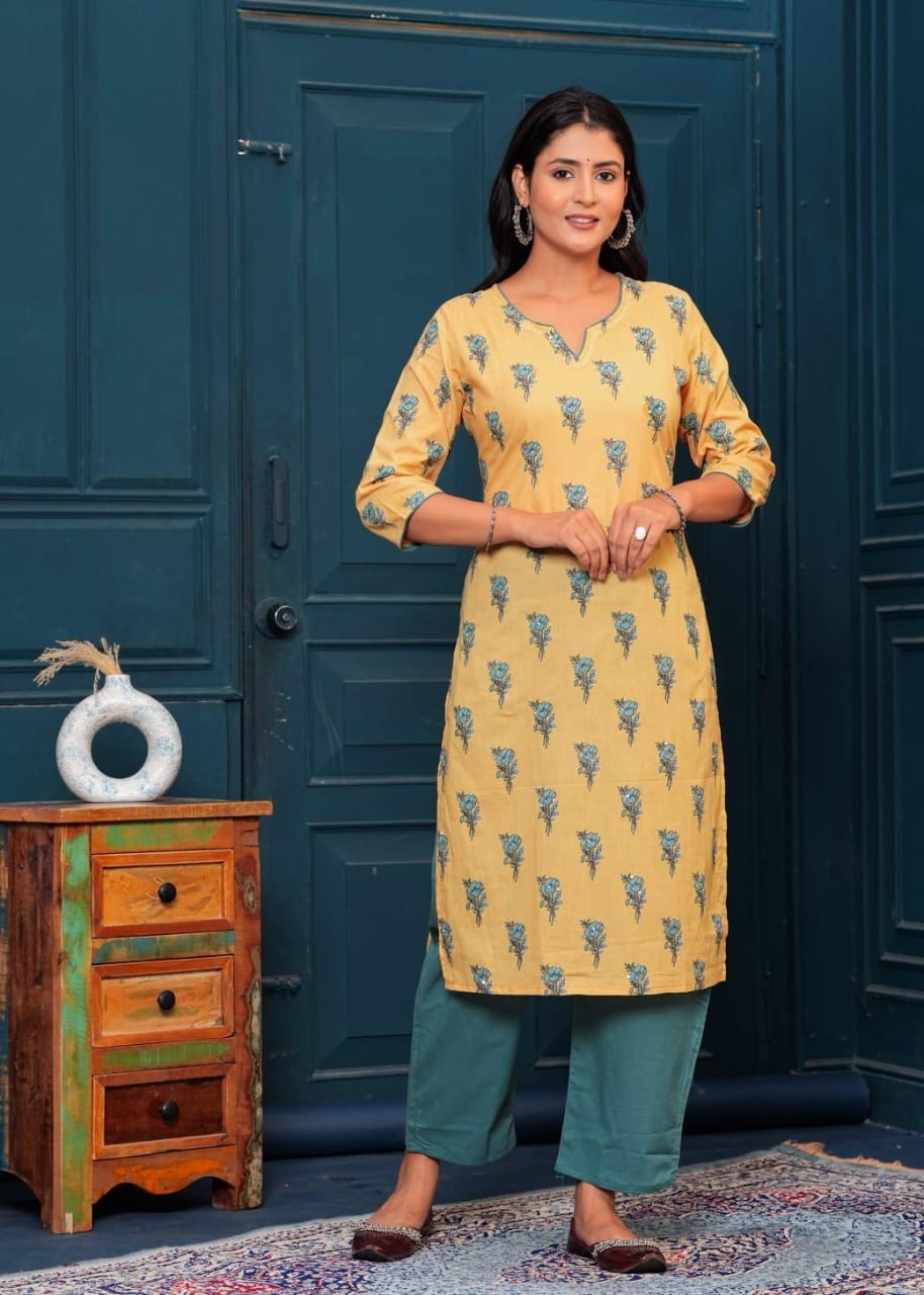 Ladies Cotton Kurti, Printed