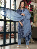 Viscose Rayon Kurta Pant Dupatta Set