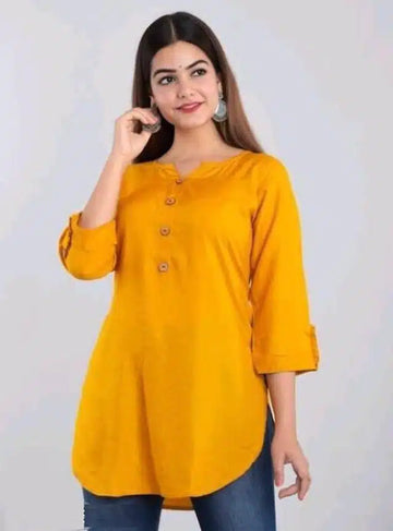 Kurti for Women (Yellow, S) - Anjali & Harry